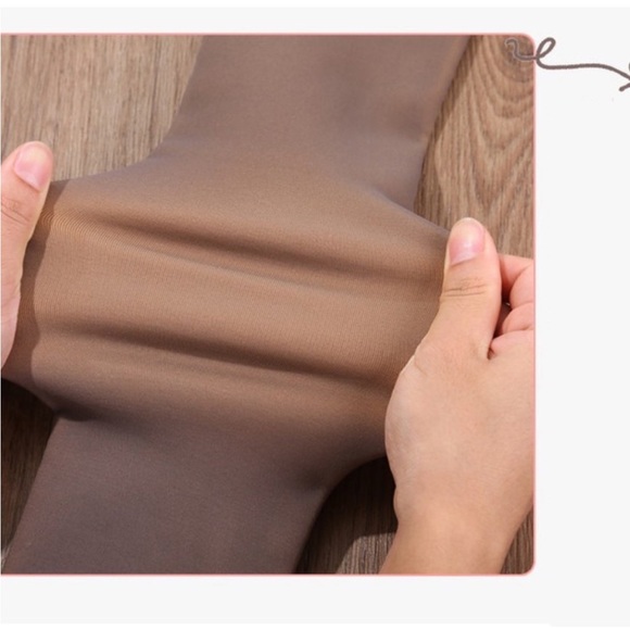 Winter thick Pantyhose / Tights. Anchored / Stirrup or footed. Warm Winter Hose - Picture 4 of 7